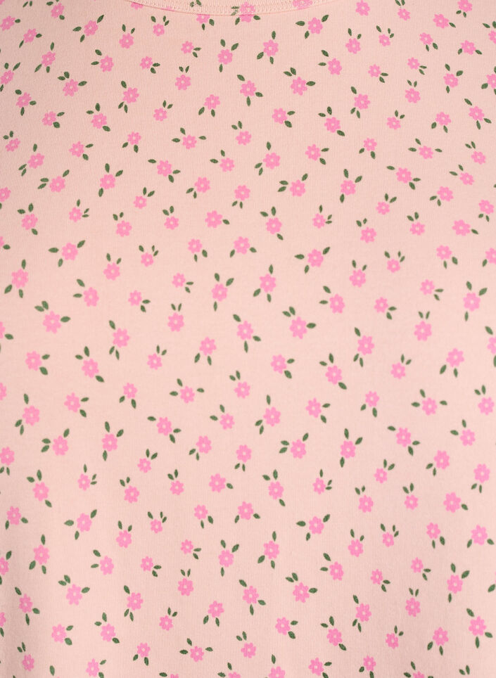 T-shirt i bomuld med allover print, Lyser&oslash;d, Packshot image number 2