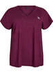 L&oslash;s tr&aelig;nings t-shirt med v-hals, R&oslash;d, Packshot image number 0