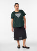 T-shirt med motiv, Gr&oslash;n, Model image number 1
