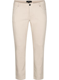 Slim fit Emily jeans med regulær talje, Beige