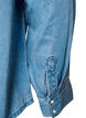 Denimskjorte i lyocell med trykknapper, Bl&aring;, Packshot image number 3