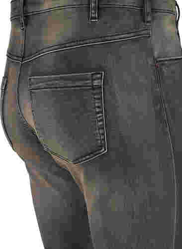 Slim fit Emily jeans med normal talje, Dark Grey Denim, Packshot image number 3