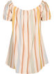 Off-shoulder strand tunika, Striped Jaquard, Packshot image number 1