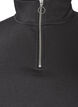 Sweatshirt med teddy&aelig;rmer og h&oslash;j hals, Gr&aring;, Packshot image number 2