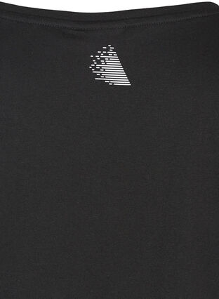 T-shirt med print, Black, Packshot image number 3