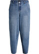 Barrel jeans med h&oslash;j talje, Bl&aring;, Packshot image number 0