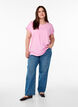 Kort&aelig;rmet t-shirt i bomuldsblanding, Lyser&oslash;d, Model image number 1