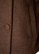 Kort jakke med asymmetrisk knaplukning, Brun, Packshot image number 3