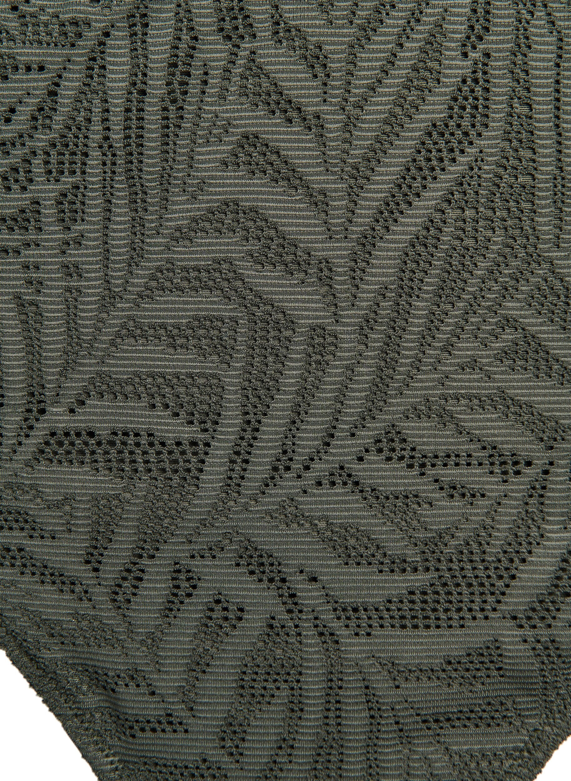 Zizzi Brazilian bikinitrusse i struktureret mesh, Gr&oslash;n, Packshot image number 2