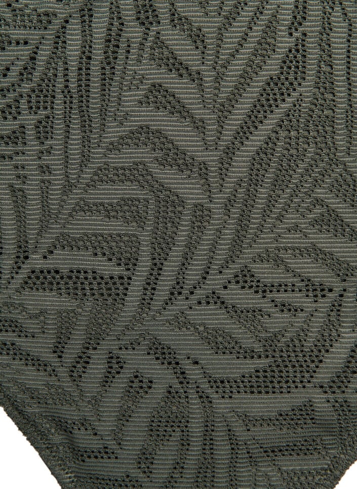 Brazilian bikinitrusse i struktureret mesh, Gr&oslash;n, Packshot image number 2