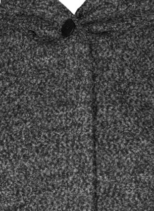 Jakke med hætte og uld, Dark G. mlg, Packshot image number 2