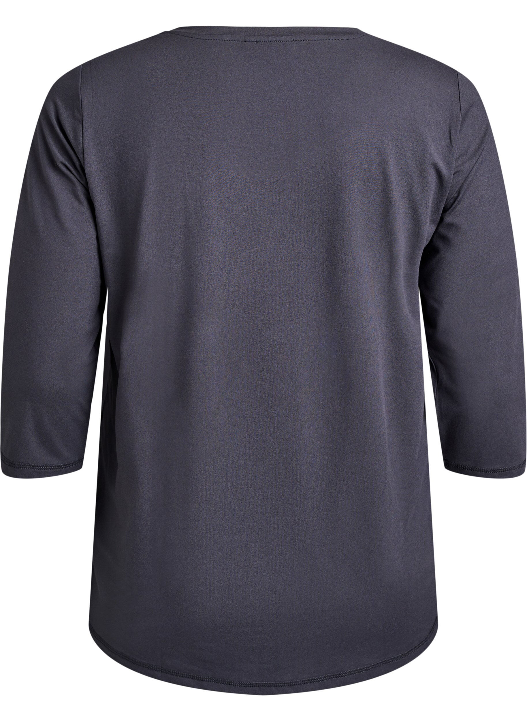 ZizziTr&aelig;ningsbluse med 3/4 &aelig;rmer, Gr&aring;, Packshot image number 1