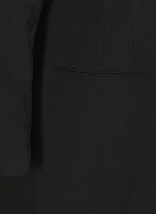Klassisk lang blazer, Black, Packshot image number 3