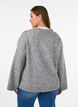 L&oslash;s strikbluse med alpaka og uld, Gr&aring;, Model image number 2