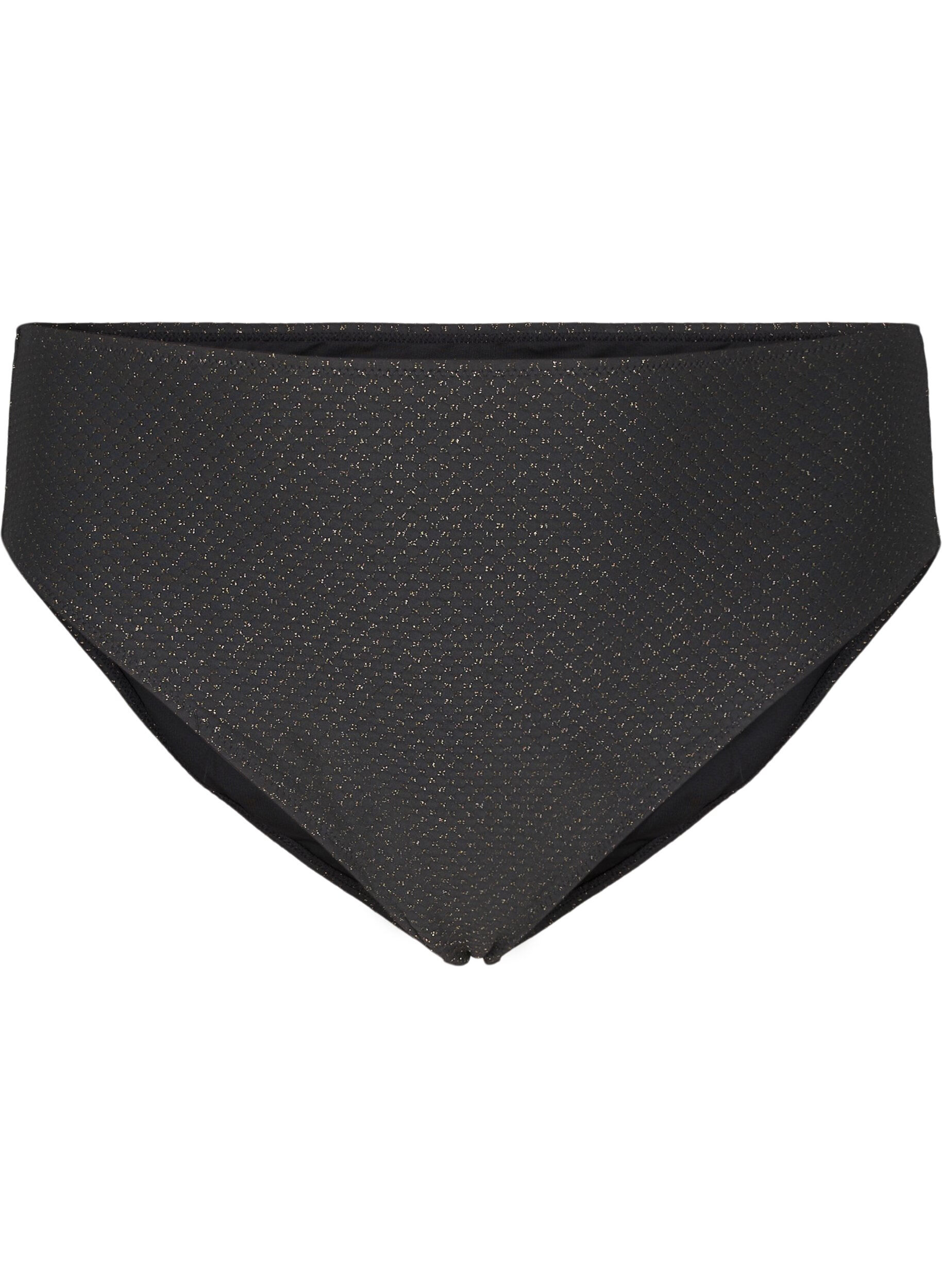 Bikiniunderdel med  glimmer og tai-snit