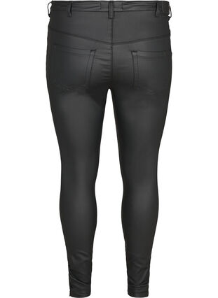 Super slim fit jeans med høj talje, Black, Packshot image number 1