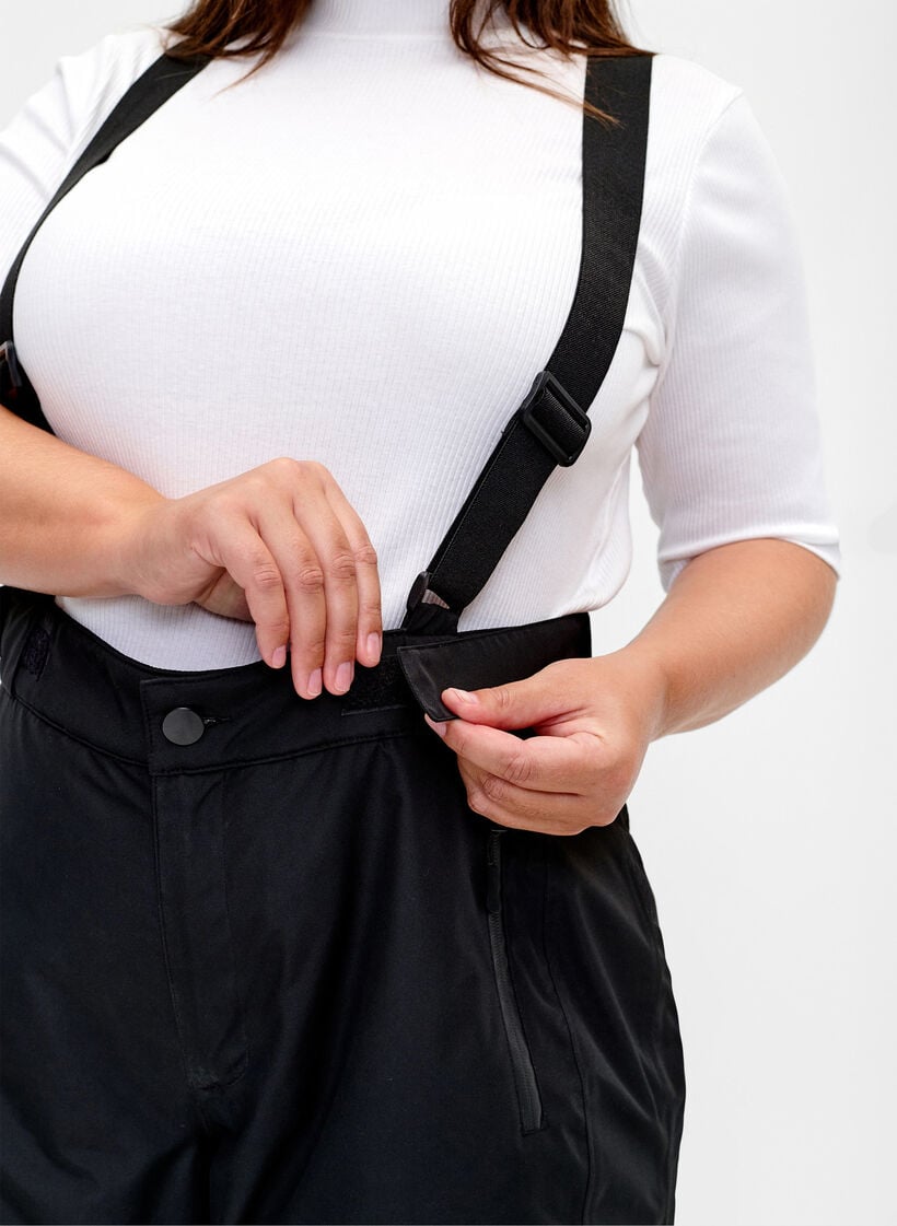 Skibukser med seler, Black, Model image number 3