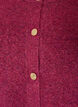 Cardigan i bl&oslash;d strik med guldfarvede knapper, Lyser&oslash;d, Packshot image number 2