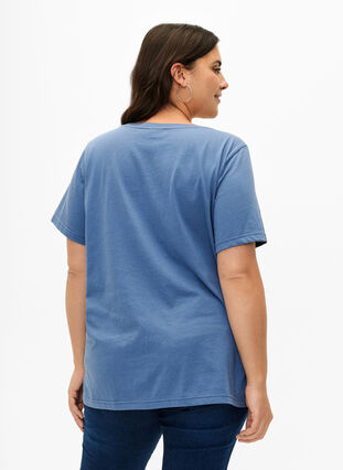 T-shirt i bomuld med print og rund hals , Moonlight W.Heart L., Model image number 1