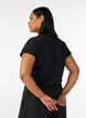 Kort&aelig;rmet t-shirt i bomuldsblanding, Sort, Model image number 2