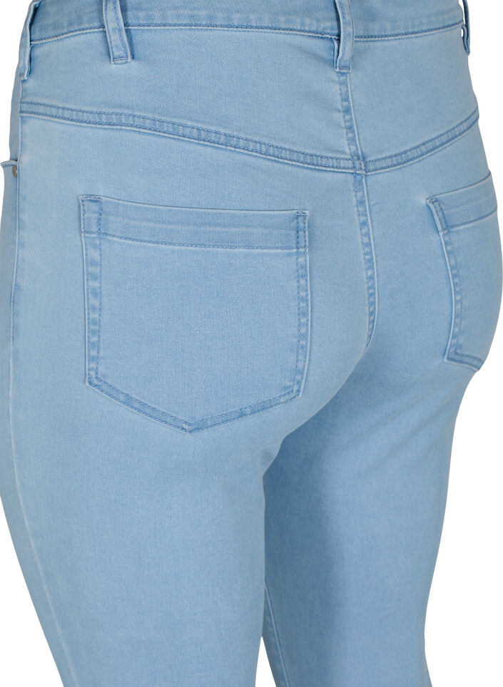 Super slim Amy jeans med h&oslash;j talje, Ex Lt Blue, Packshot image number 3