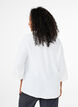 Bluse med 3/4 &aelig;rmer, Vanilla, Model image number 2