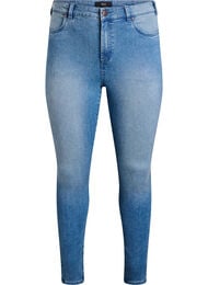 Super slim Amy jeans med h&oslash;j talje, Bl&aring;