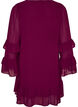 Kort kjole med transparente fl&aelig;se&aelig;rmer, Lilla, Packshot image number 1