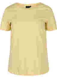 Kortærmet bomulds t-shirt med tryk , Pale Banana Shine