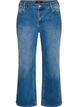 Straight jeans med let slidt udtryk, Bl&aring;, Packshot image number 0