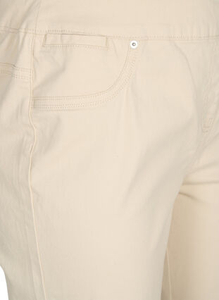 Tætsiddende shorts med baglommer, Fog, Packshot image number 2