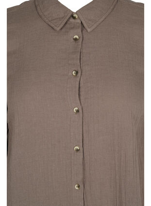 Lang bomulds skjorte med en klassisk  krave, Falcon, Packshot image number 2