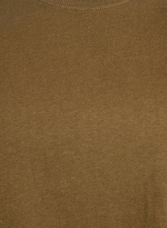 Basis t-shirt i bomuld med rund hals , Gr&oslash;n, Packshot image number 2