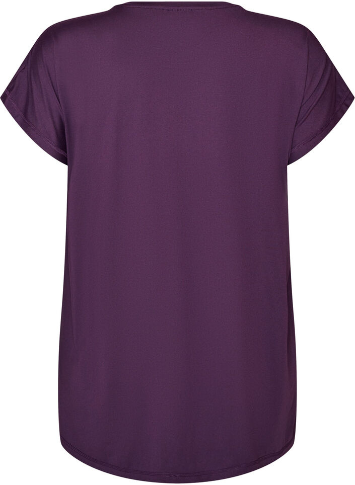 Lang tr&aelig;nings t-shirt, Lilla, Packshot image number 1