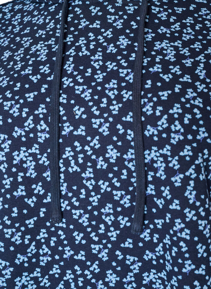 H&aelig;ttetr&oslash;je med all-over print, Bl&aring;, Packshot image number 2