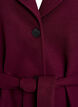 Kort frakke med bælte, Mørk Bordeaux, Packshot image number 2