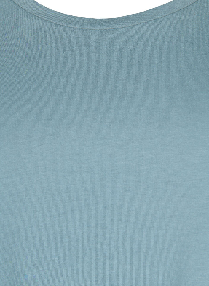 Kort&aelig;rmet t-shirt i bomuldsblanding, Bl&aring;, Packshot image number 2