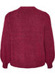 Cardigan i bl&oslash;d strik med guldfarvede knapper, Lyser&oslash;d, Packshot image number 1