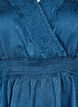 Tone-i-tone mønstret bluse med smock, Midnight, Packshot image number 2