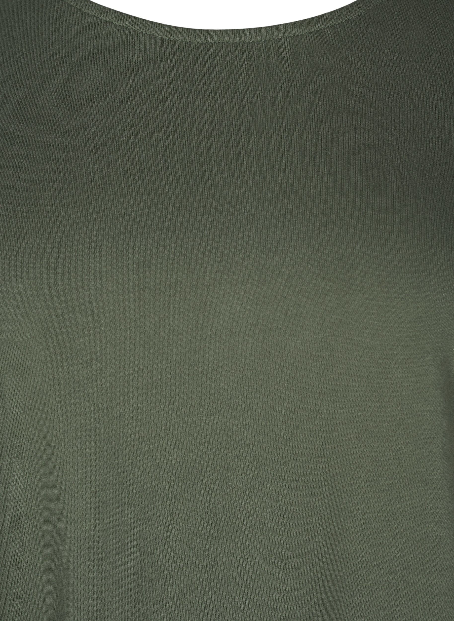 Zizzi Ballonkjole med lommer, Gr&oslash;n, Packshot image number 2