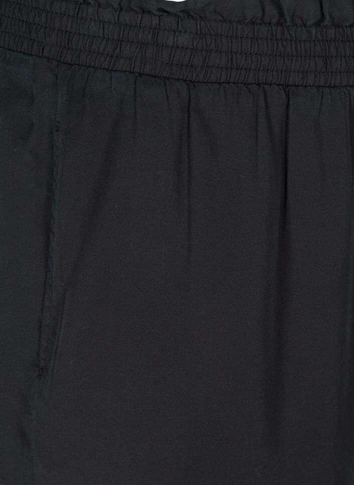Løse bermuda shorts med smock, Black, Packshot image number 2