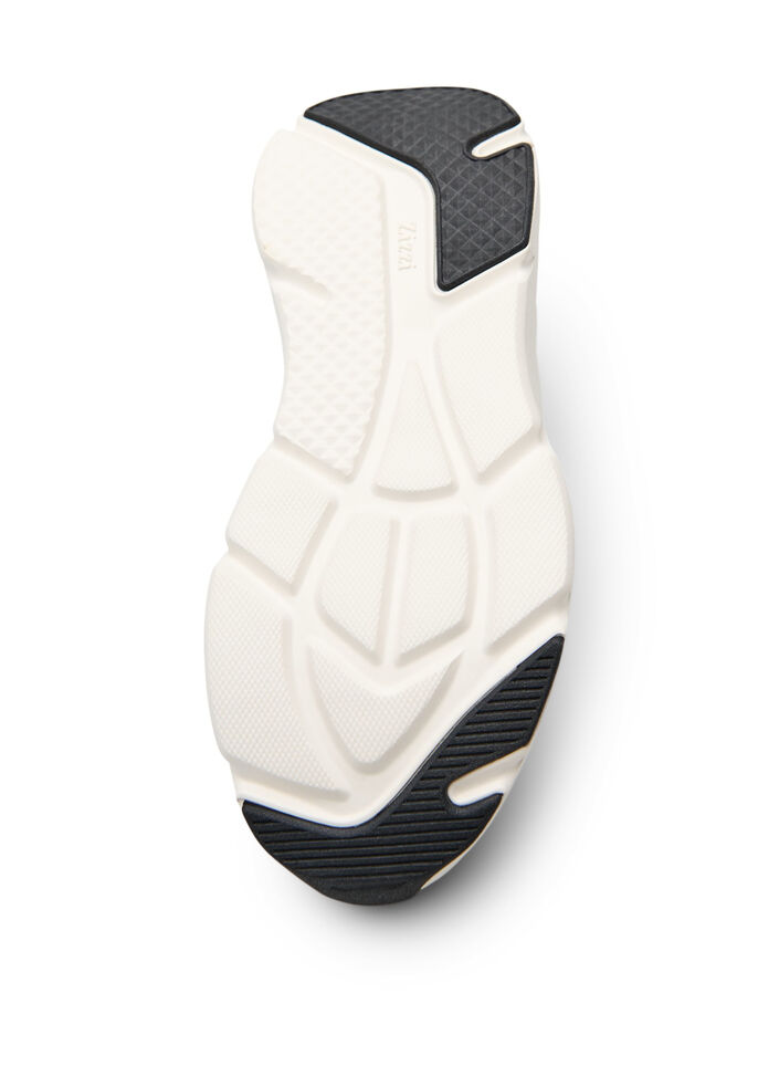 Komfort sneakers med st&oslash;dabsorberende s&aring;l, Hvid, Packshot image number 4