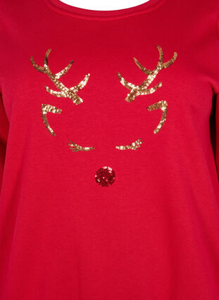 Jule sweatshirt, Tango Red Deer, Packshot image number 2