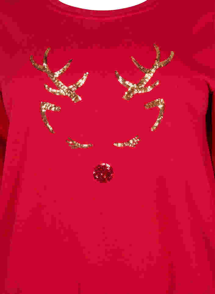 Jule sweatshirt, Tango Red Deer, Packshot image number 2