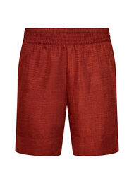 Shorts med lommer og h&oslash;j talje, R&oslash;d