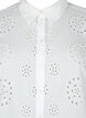 Skjortebluse med broderi anglaise og 3/4 ærmer, Bright White, Packshot image number 2
