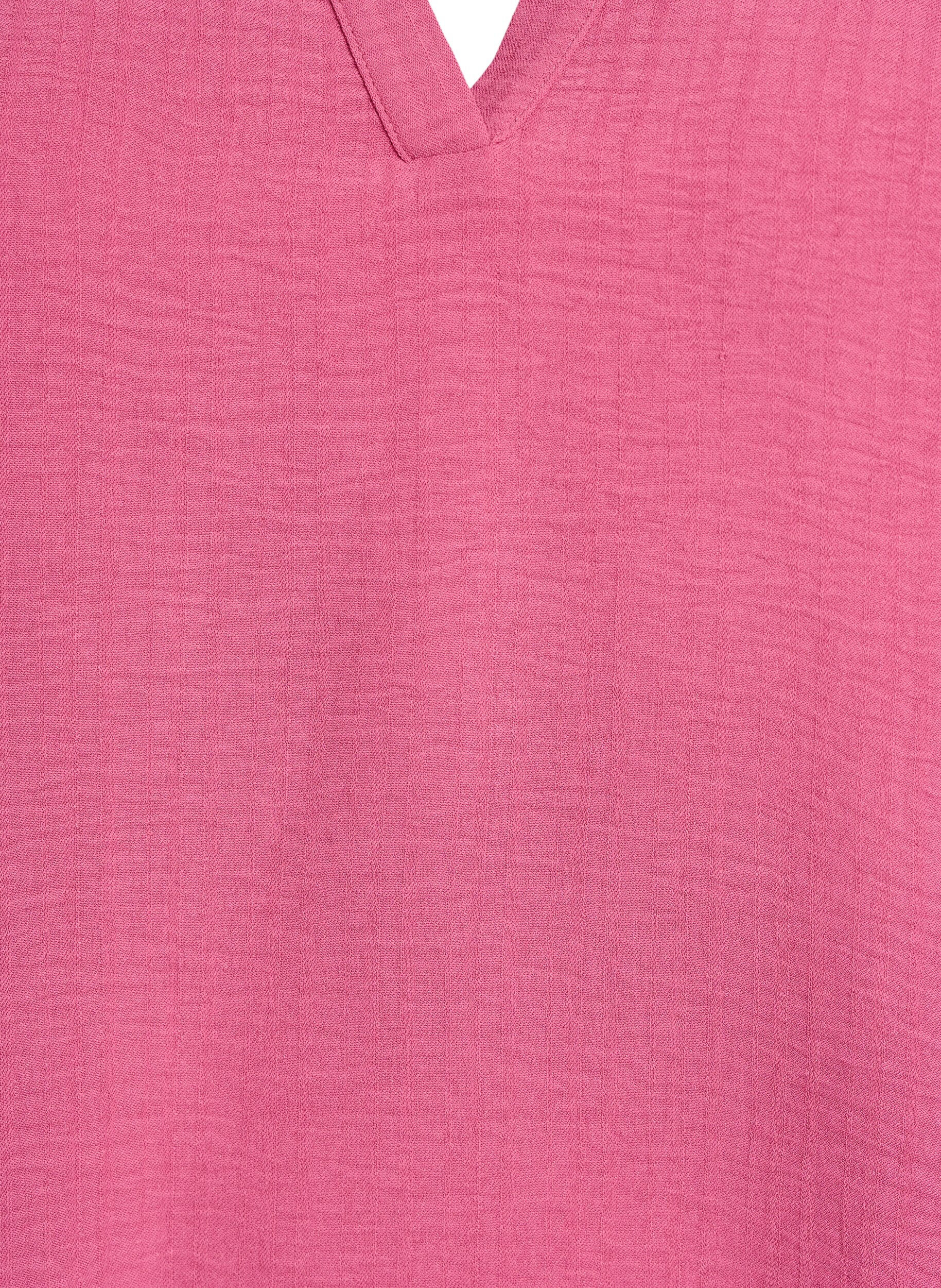 ZizziL&oslash;s bluse med korte &aelig;rmer, R&oslash;d, Packshot image number 2