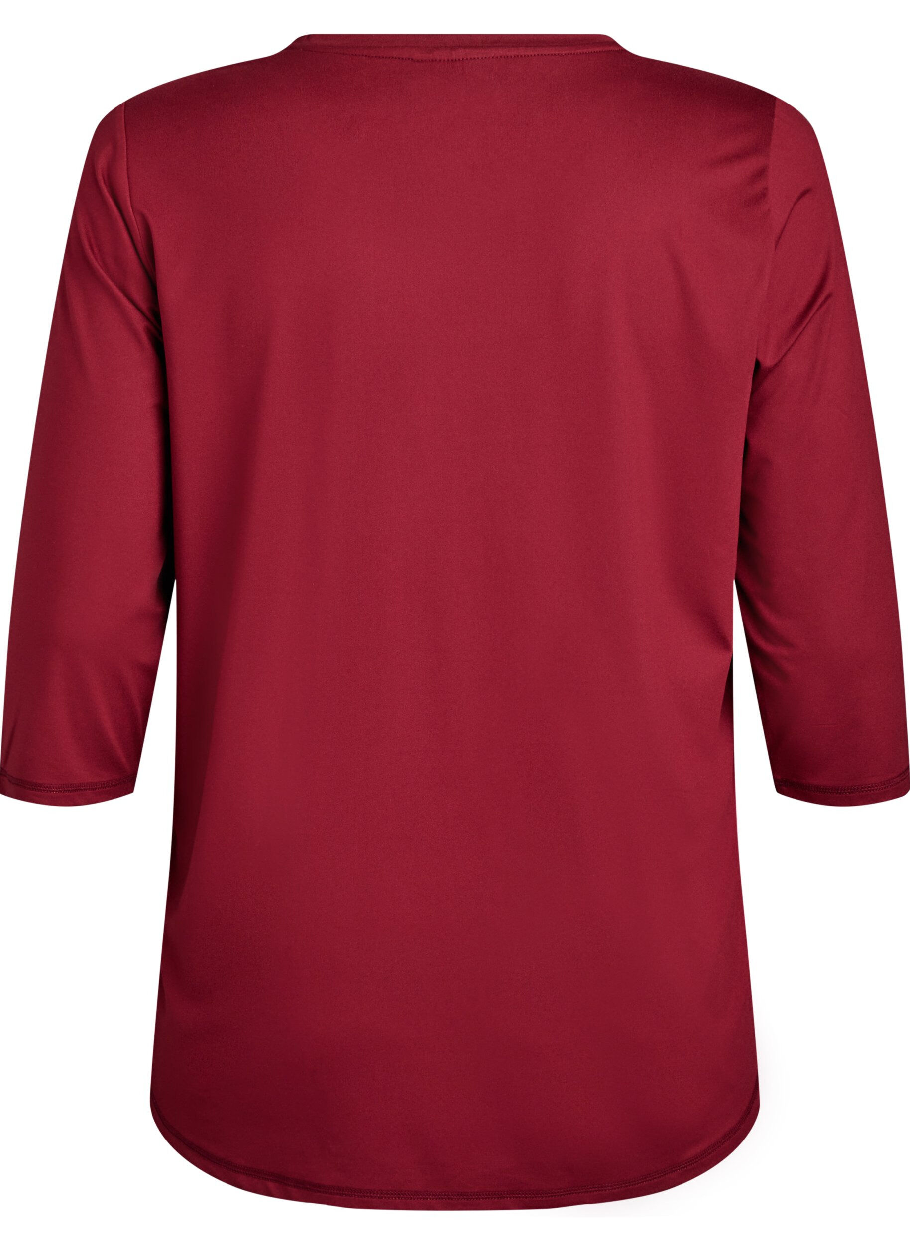 ZizziTr&aelig;ningsbluse med 3/4 &aelig;rmer, R&oslash;d, Packshot image number 1
