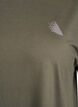 Ensfarvet tr&aelig;nings t-shirt, Gr&oslash;n, Packshot image number 2