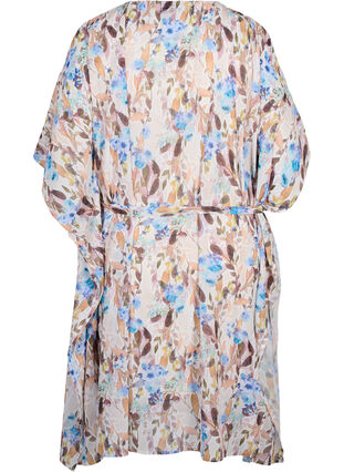 Blomstret kjole med bindebånd, Humus Flower AOP, Packshot image number 1
